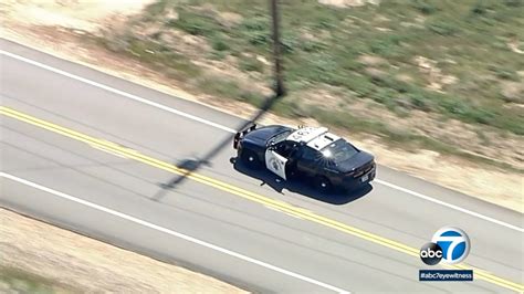 Man injured after jumping from stolen CHP cruiser during pursuit